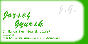 jozsef gyurik business card